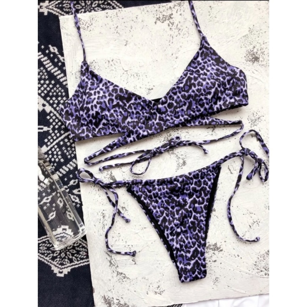 Leopard wrap bikini - Picture 2 of 4
